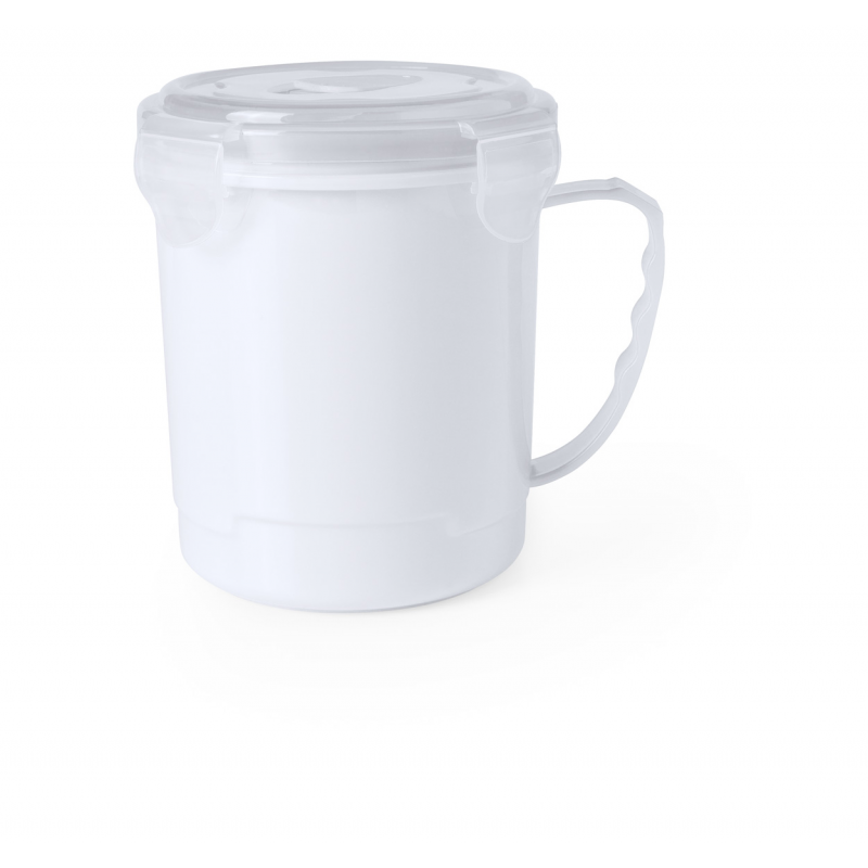 Gorex -cana plastic cu capac 710 ml AP781057-01, alb