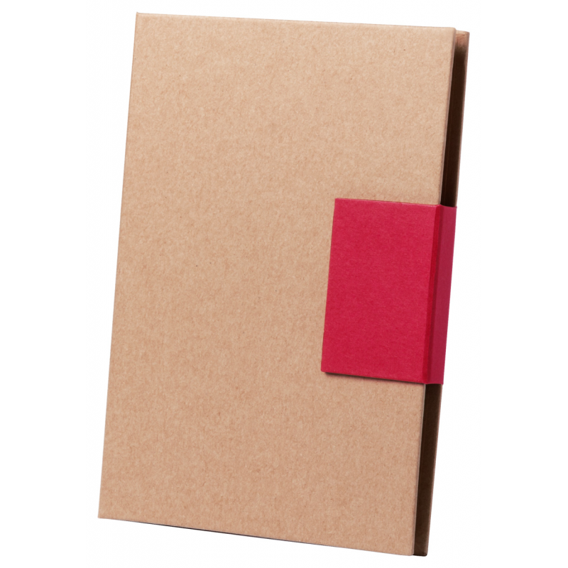 Ganok - set carnețel și notițe AP781781-05, roșu
