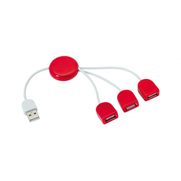 POD - hub USB AP791402-05, roșu