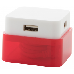 Dix - hub USB AP741482-05, roșu