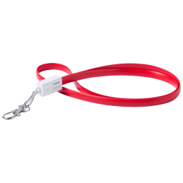 Doffer - lanyard cu cablu USB tip C AP781884-05, roșu