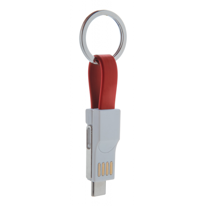 Hedul - Breloc cablu USB AP721046-05, roșu