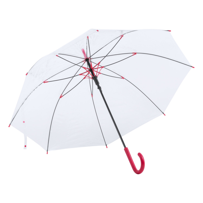Fantux - Umbrela transparenta AP721056-05, roșu