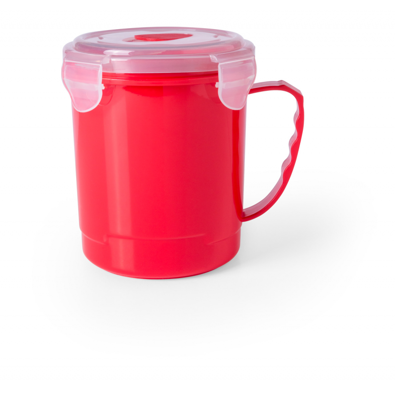 Gorex - cana plastic cu capac 710 ml  AP781057-05, roșu