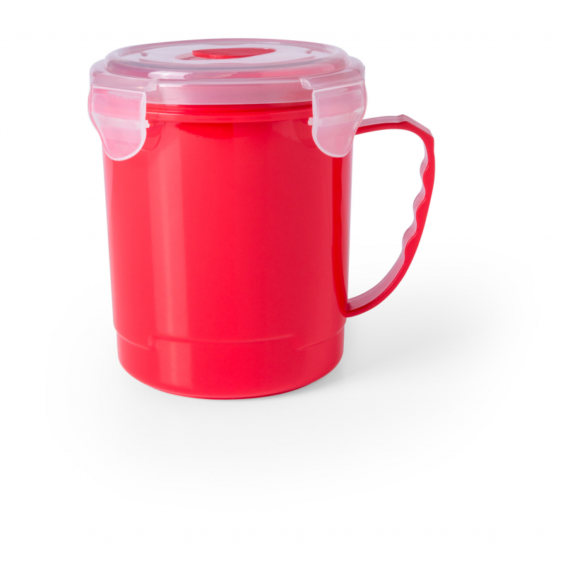 Gorex - cana plastic cu capac 710 ml AP781057-05, roșu Gorex - cana plastic cu capac 710 ml AP781057-05, roșu