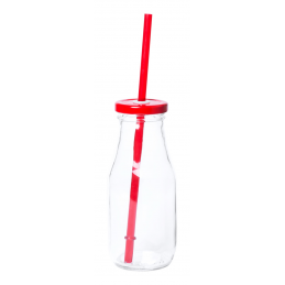 Abalon - sticla cu capac si pai 320 mlAP781623-05, roșu