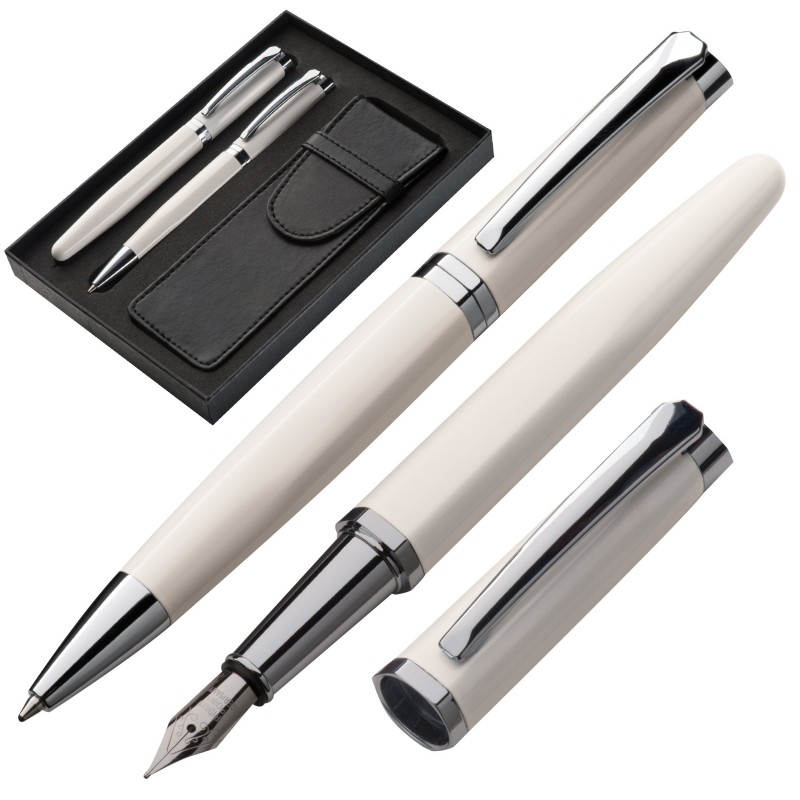 Set cu stilou Mark Twain - 1770406, White Set cu stilou Mark Twain - 1770406, White