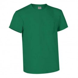 Tricou la baza gatului si cu buzunar la piept 160 gmp verde