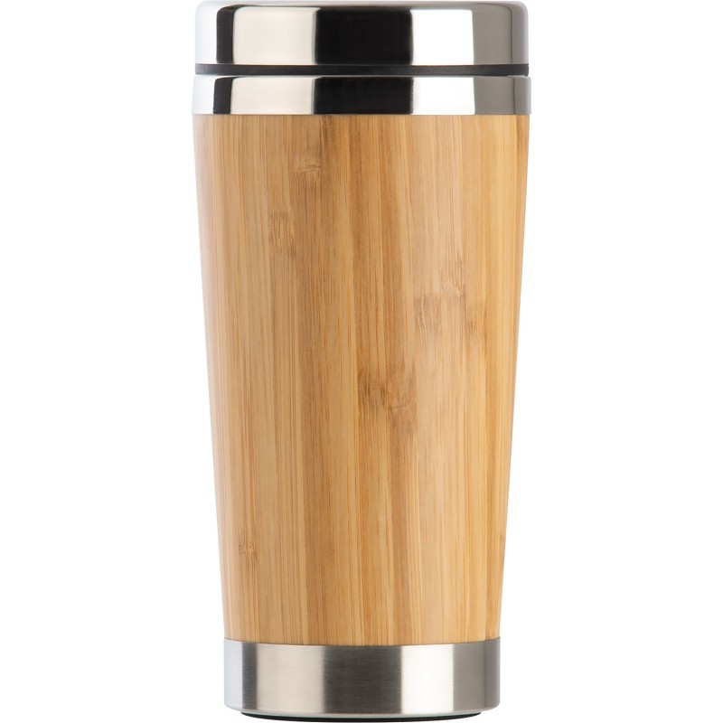 Cană termo cu invelis bambus 450 ml - 6092613, Beige Cană termo cu invelis bambus 450 ml - 6092613, Beige