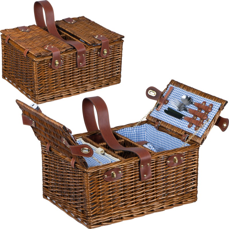 Coș picnic pentru 4 persoane - 6127601, Brown