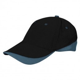 Tuxton Cap / Sapca 6 panele bicolora velcro scai - GOVATUXNG01, Black-Cement Grey