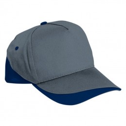 Fort Cap Sapca 5 panele bicolora velcro scai - GOVAFORGM01, Cement Grey-Orion Navy Blue