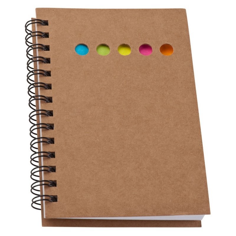 Carnetel cu notes adeziv - 827001, Brown Carnetel cu notes adeziv - 827001, Brown