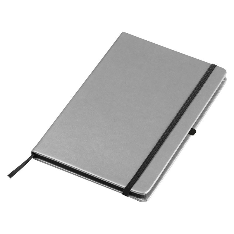 Carnetel A5 160 pagini liniate coperti aspect metalic - 093897, Silver Carnetel A5 160 pagini liniate coperti aspect metalic - 093897, Silver