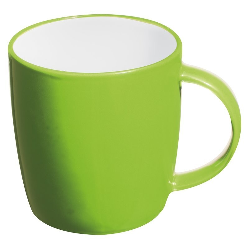 Cana ceramica 300 ml colorata interior alb - 870429, Applegreen