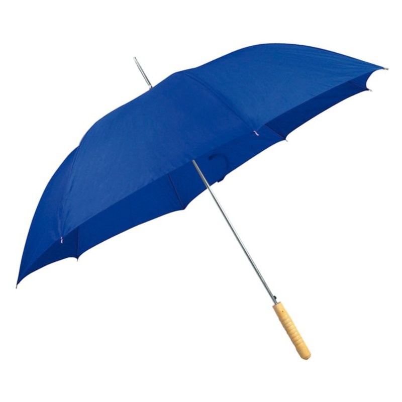 Umbrela cu maner lemn drept - 508604, Blue