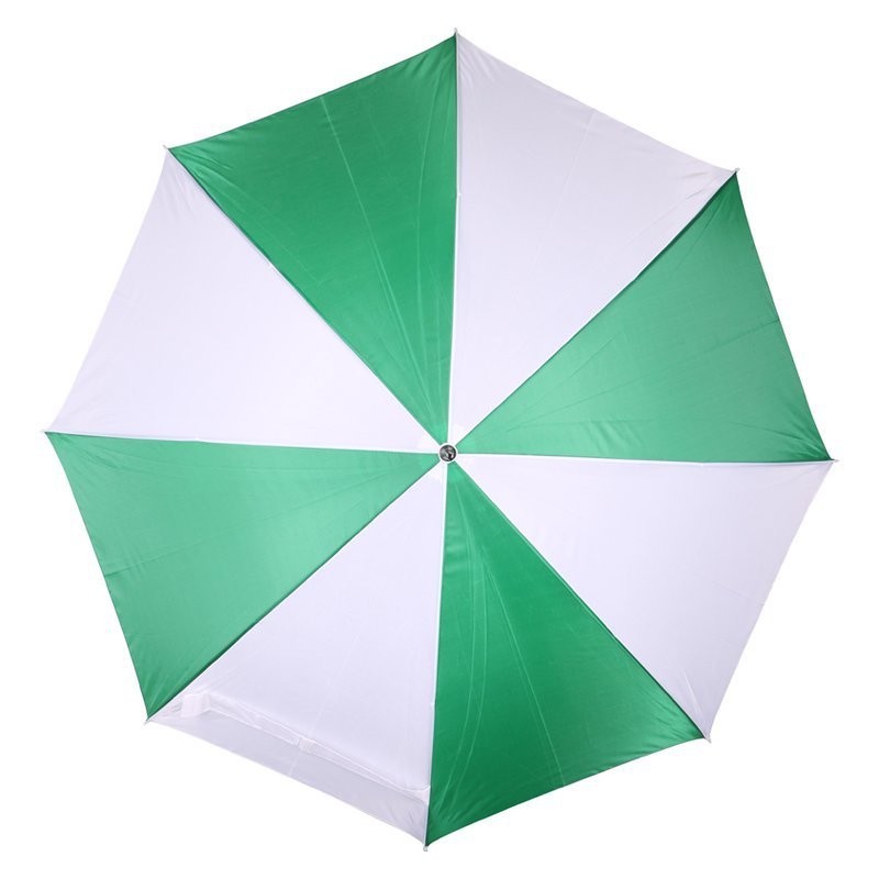 Umbrela bicolora maner lemn drept - 508509, Green
