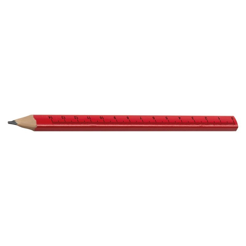 Creion lemn 18 cm pentru tamplar - 089605, Red