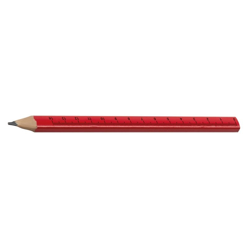 Creion lemn 18 cm pentru tamplar - 089605, Red Creion lemn 18 cm pentru tamplar - 089605, Red