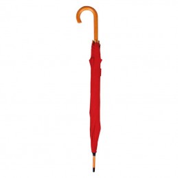 Umbrela cu maner lemn curbat - 513105, Red
