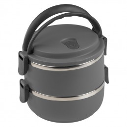 Caserola lunch 2 compartimente 500 ml - 093177, Anthracite