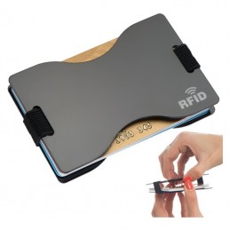 Card metalic / RFID card holder Gladstone - 041703, black