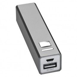 Powerbank 2200 mAh Port Hope metalic - 302907, Grey