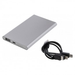 Powerbank 4000 mAh carcasa metal - 082507, Grey