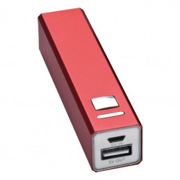 Powerbank 2200 mAh Port Hope metalic - 302905, Red