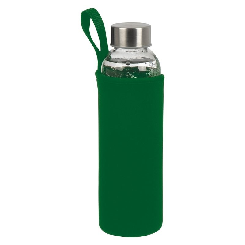 Bidon 500 ml in husa neopren - 084209, GREEN