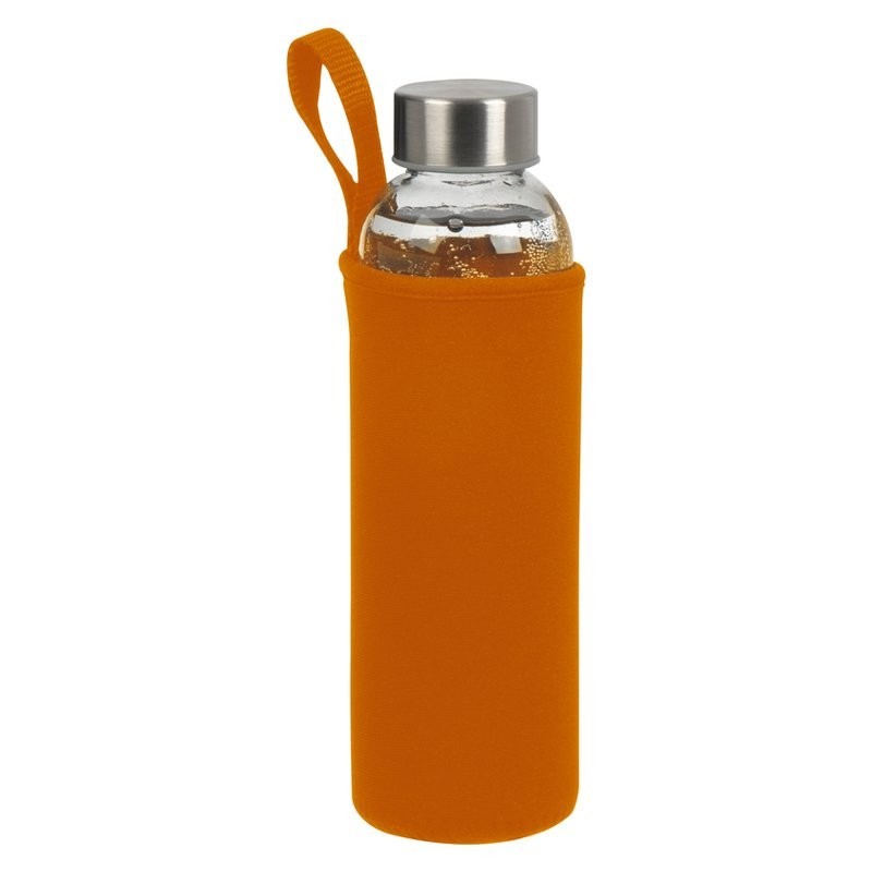 Bidon 500 ml in husa neopren - 084210, ORANGE