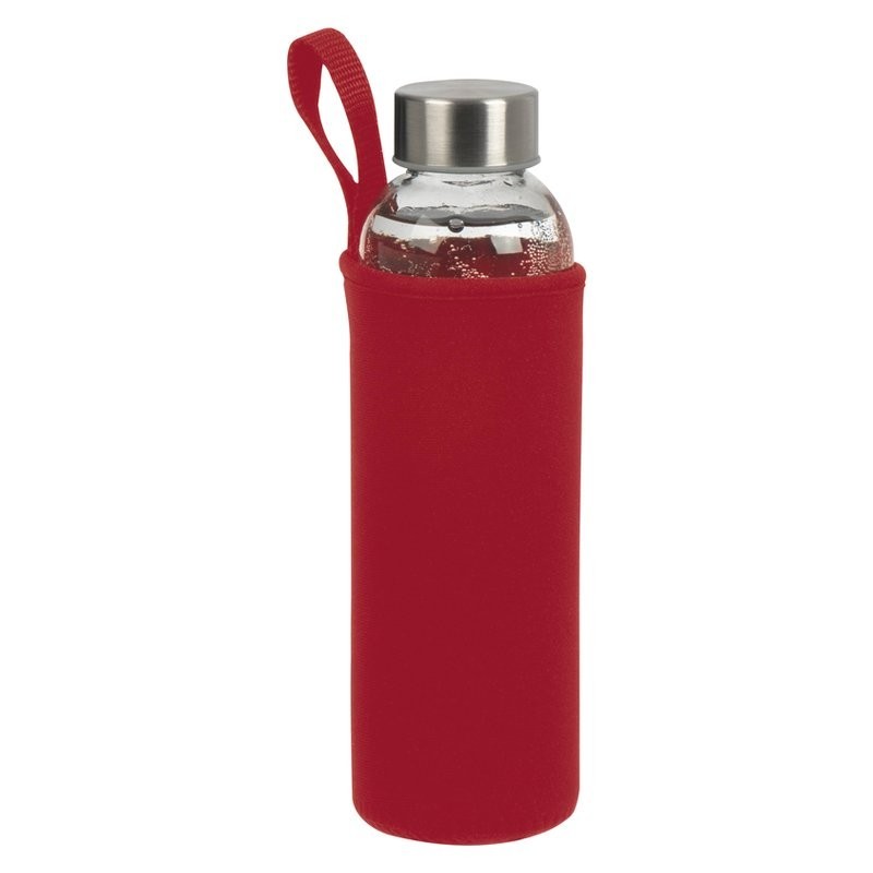 Bidon 500 ml in husa neopren - 084205, red