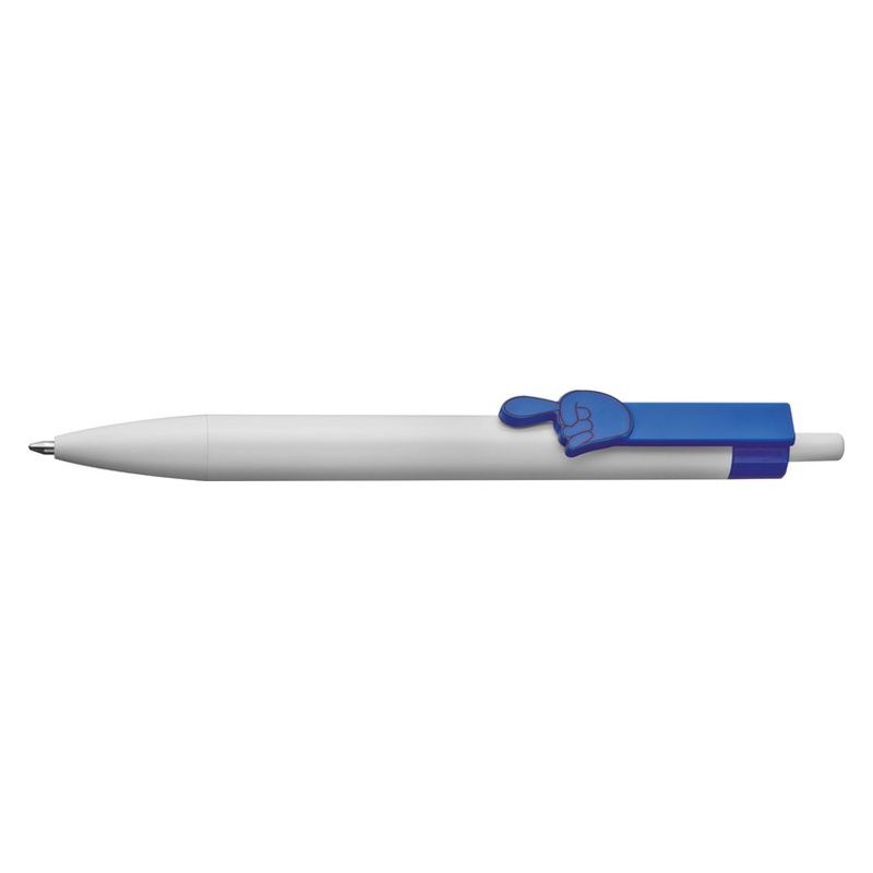 Pix plastic alb clip colorat FINGER POINTER - 444304, BLUE