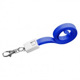 Lanyard plastic cu cablu de date - 063904, Blue