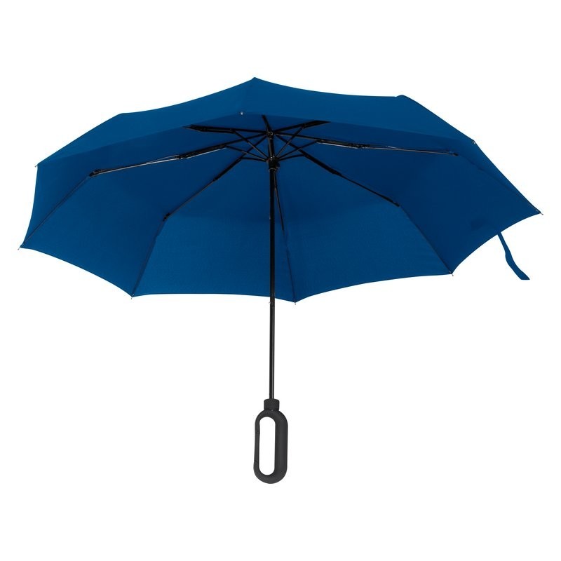 Umbrela pliabila cu maner pentru logo - 088504, Blue
