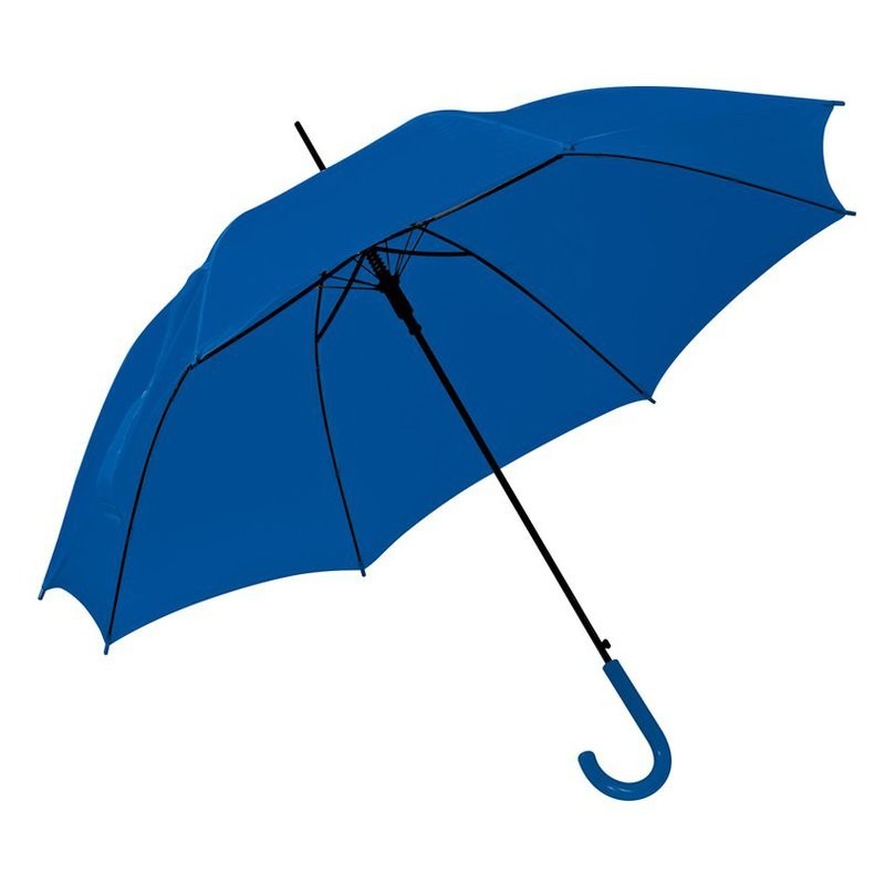 Umbrela cu maner plastic curbat - 520004, Blue