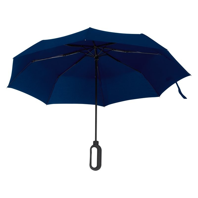Umbrela pliabila cu maner pentru logo - 088544, Dark Blue
