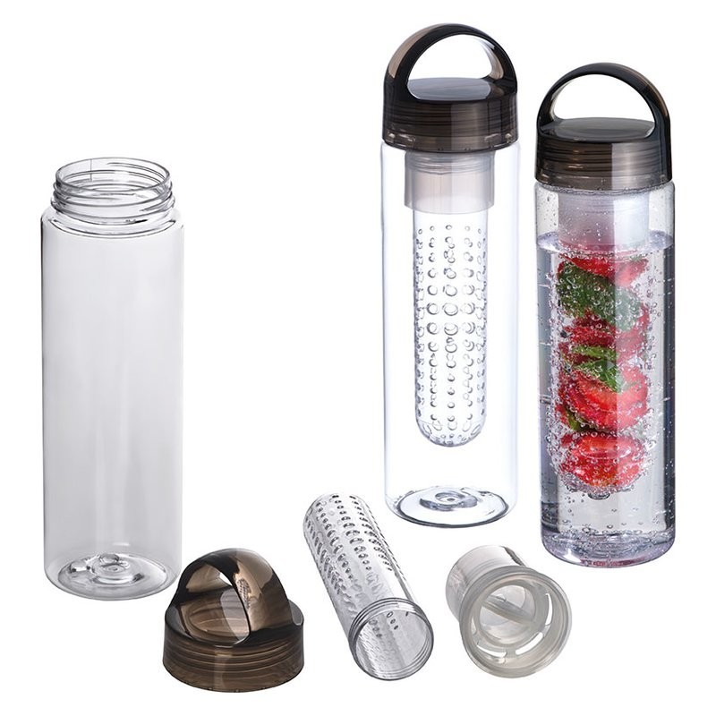 Sticla 650 ml cu infuzor pentru fructe - 000877, Grey