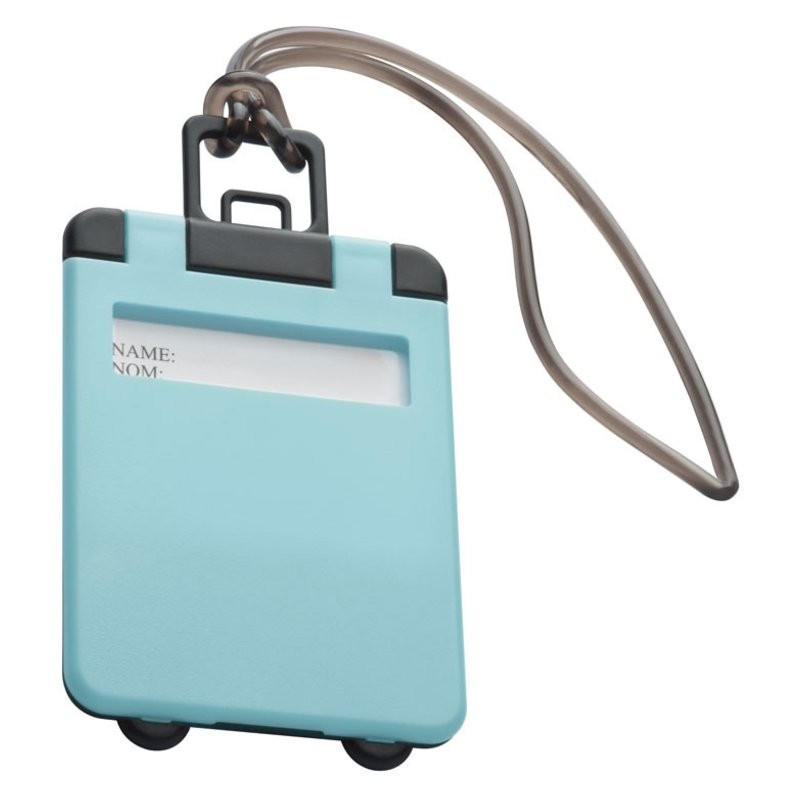 Eticheta pentru bagaj cu capac colorat - 791824, Light blue