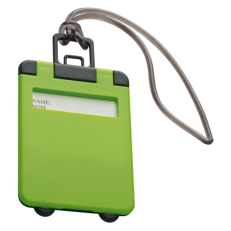 Eticheta pentru bagaj cu capac colorat - 791829, Light green