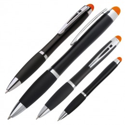 Pix plastic cu touch si logo iluminat la gravura - 054010, Orange