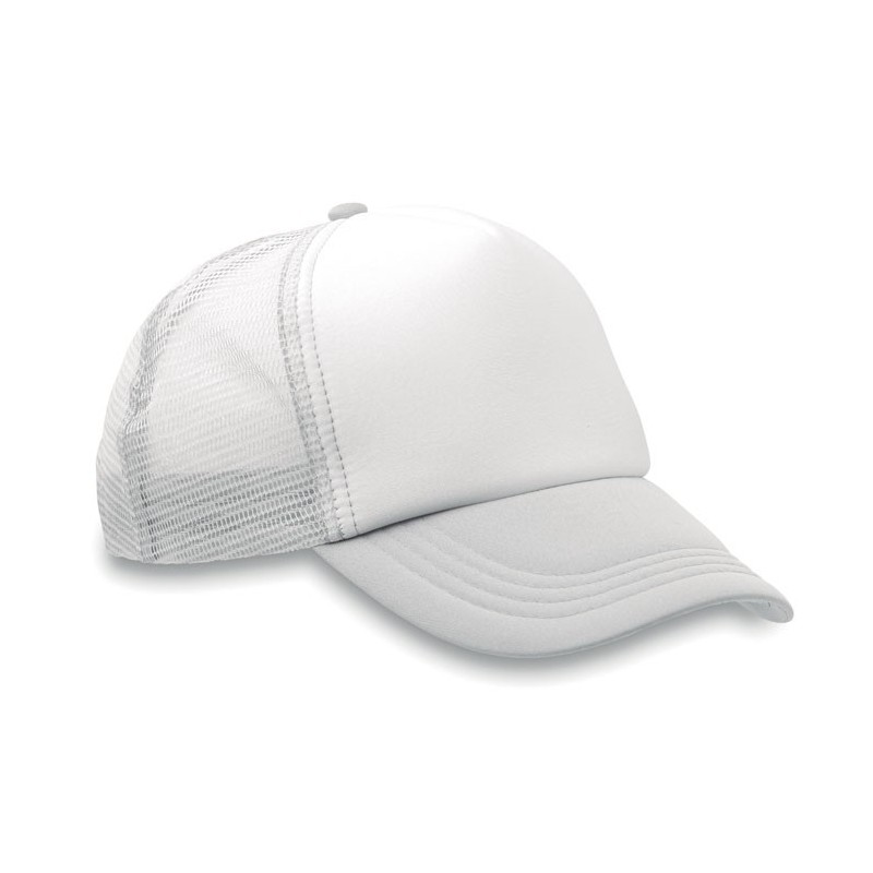 TRUCKER CAP - Şapcă din poliester (plasă, î MO8594-06, White TRUCKER CAP - Şapcă din poliester (plasă, î MO8594-06, White