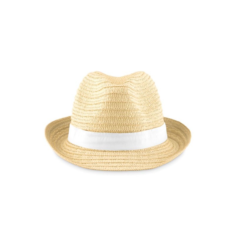 BOOGIE - Pălărie din paie naturale MO9341-06, White BOOGIE - Pălărie din paie naturale MO9341-06, White