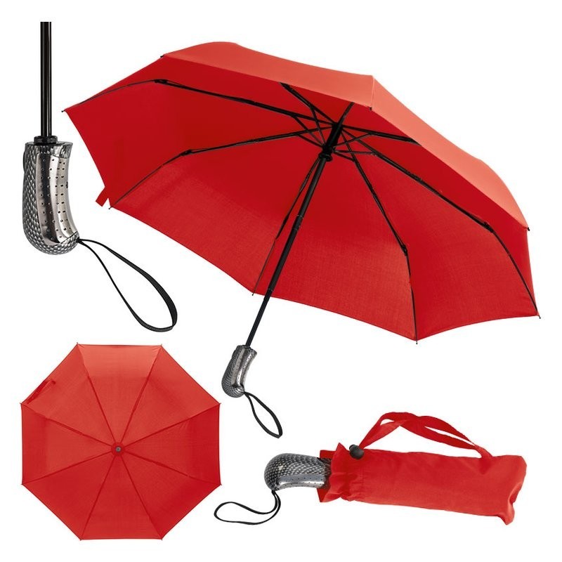 Umbrela pliabila inchidere si deschidere automata - 351905, Red
