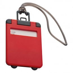 Eticheta pentru bagaj cu capac colorat - 791805, Red