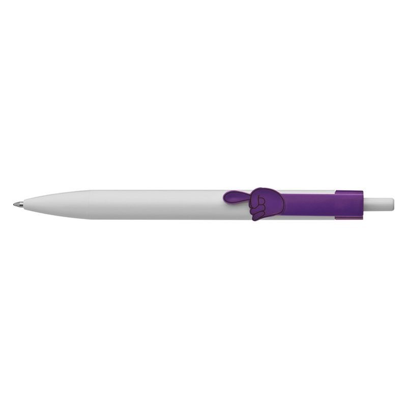 Pix plastic alb clip colorat FINGER POINTER - 444312, VIOLET