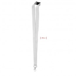 PANY - Lanyard, cârlig metal, buclă.  MO9354-06, White