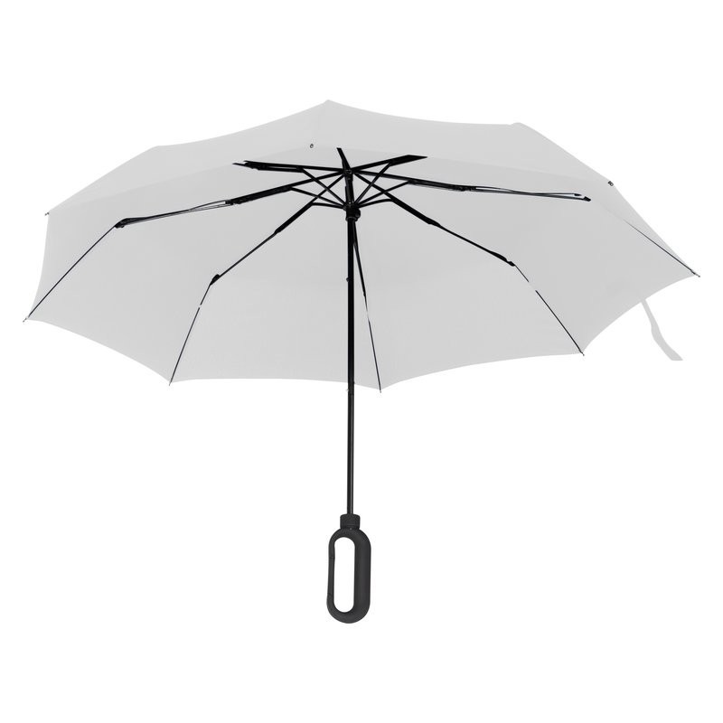 Umbrela pliabila cu maner pentru logo - 088506, White