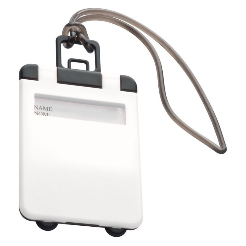 Eticheta pentru bagaj cu capac colorat - 791806, White Eticheta pentru bagaj cu capac colorat - 791806, White