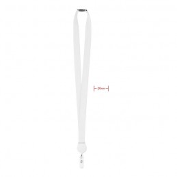 ZIP LANYARD - Lanyard cu suport pt. ecuson   MO9852-06, White